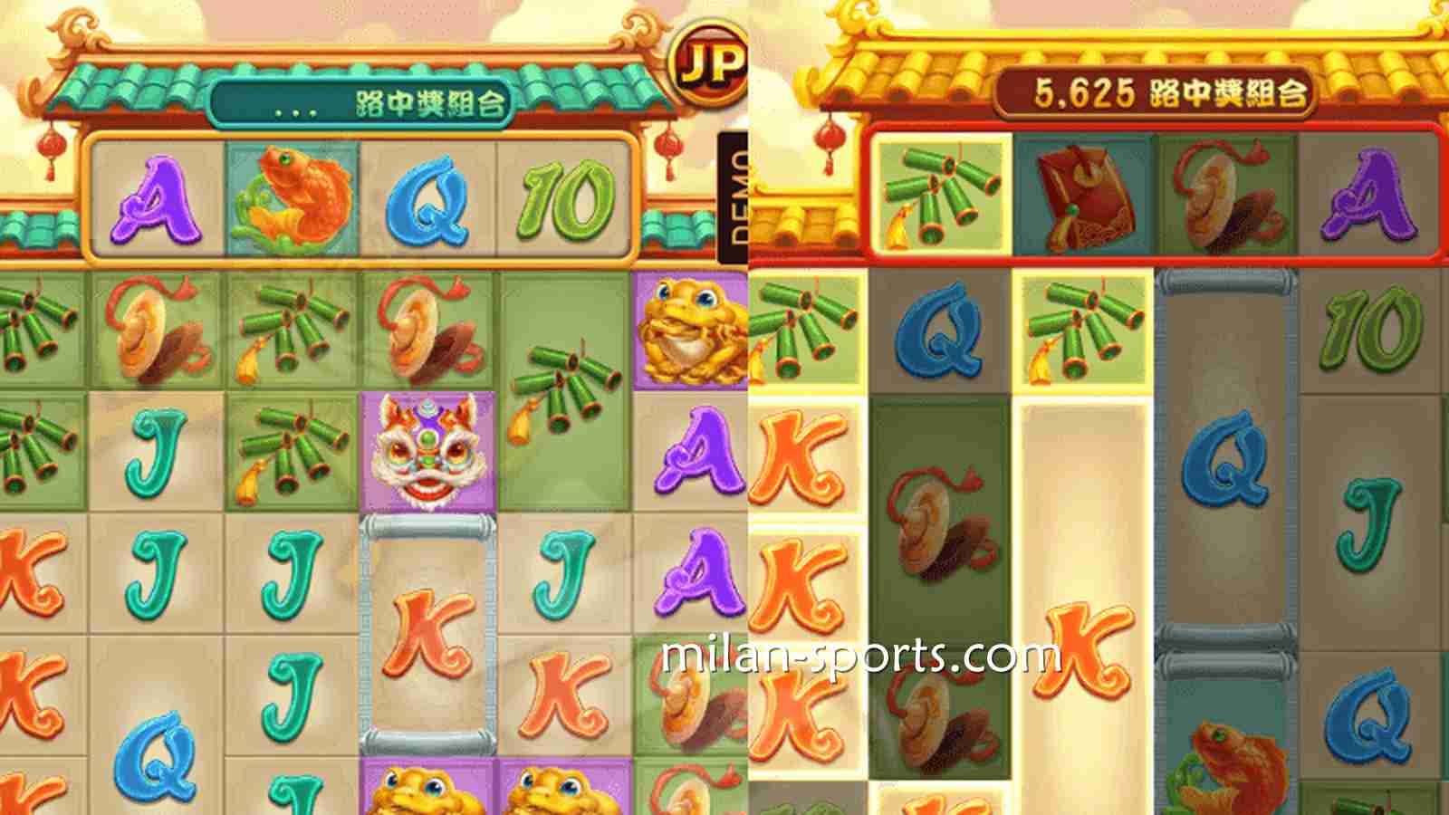 《聚宝财神》老虎机游戏投注界面|米兰体育